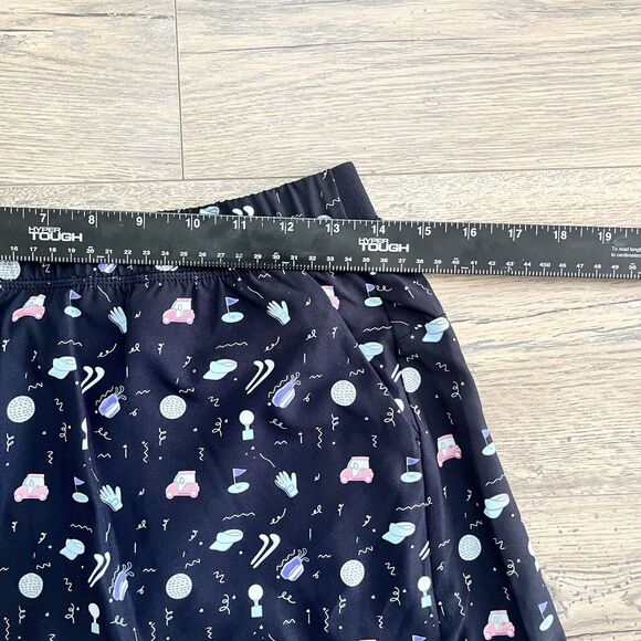 KYODAN Golf Activewear Skirt Skort Gold Print Size P/S - Picture 4 of 9